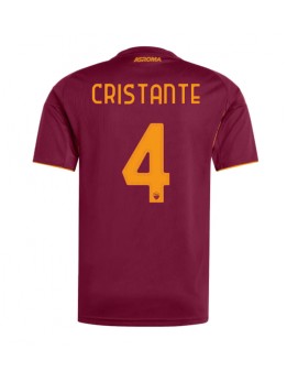 AS Roma Bryan Cristante #4 Replika Hemmakläder 2025-26 Kortärmad